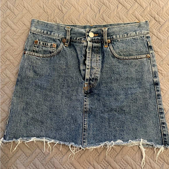Brandy Melville Jeans Mini Skirt - Picture 1 of 4
